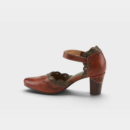 L'Artiste Sayyes Shoes Dark Camel Multi