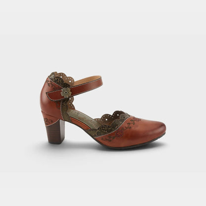 L'Artiste Sayyes Shoes Dark Camel Multi
