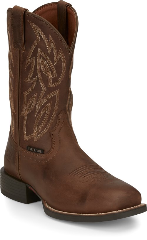 Justin Canter Dusky Brown Cowhide Steel Toe