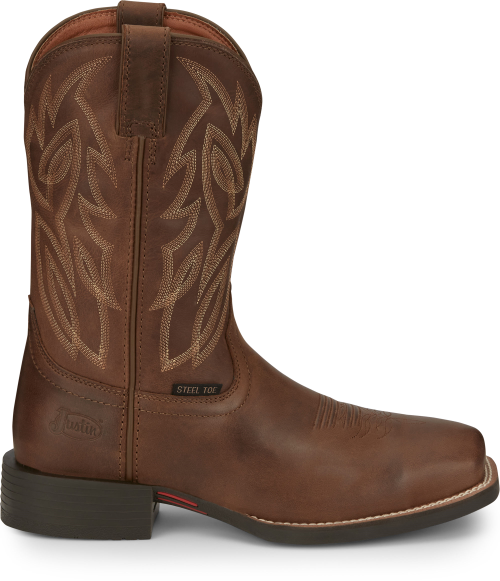 Justin Canter Dusky Brown Cowhide Steel Toe