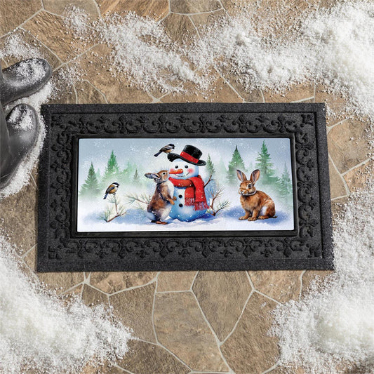 Evergreen Snowman & Friends Sassafras Mat