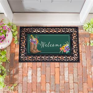 Evergreen Boots and Bows Floral Sassafras Switch Mat