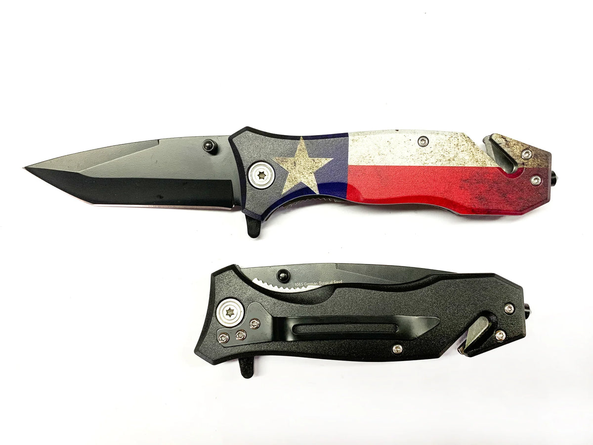 Tiger USA Texas Flag Knife