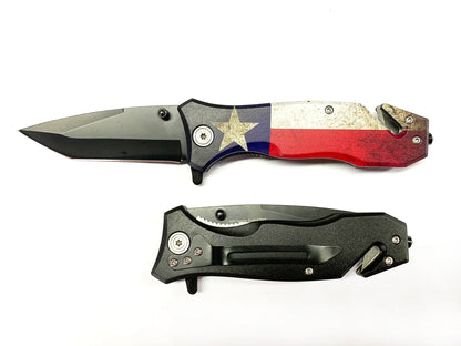 Tiger USA Texas Flag Knife