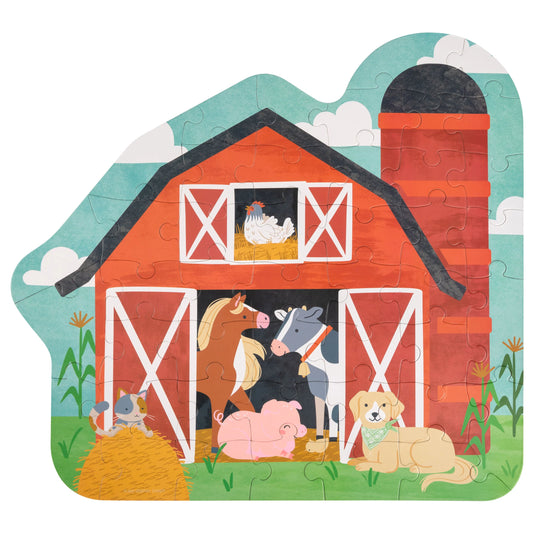Stephen Joseph Farm Shaped Jigsaw Puzzle