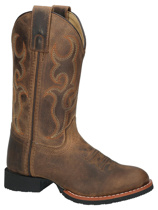 Smoky Mountain Showdown Brown Oil Distressed Leather Western Boot