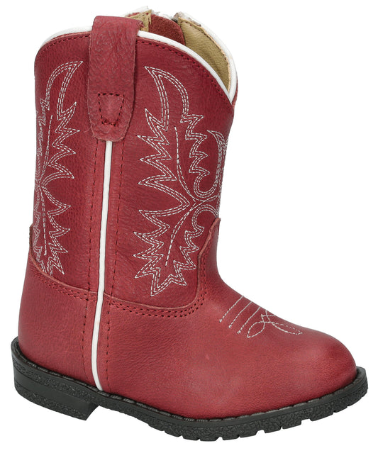 Smoky Mountain Hopalong Faded Red Leather Western Boot
