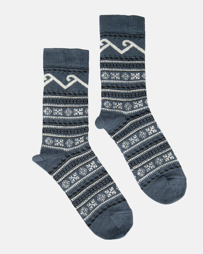 Simply Natural Flower Star Sock Blue