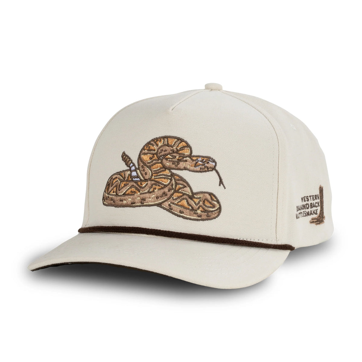 Sendero Rattlesnake Hat White