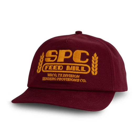 Sendero Feed Mill Hat Maroon