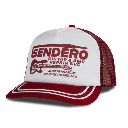 Sendero Guitar Repair Hat Red