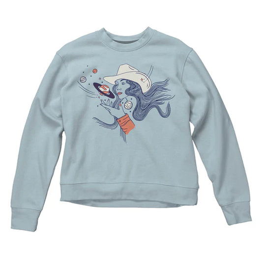 Sendero Cosmic Cowgirl Sweatshirt Sterling Blue