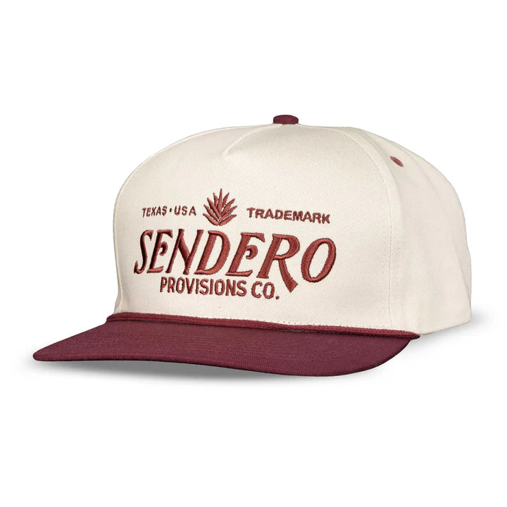 Sendaro Logo Hat Cream/Maroon