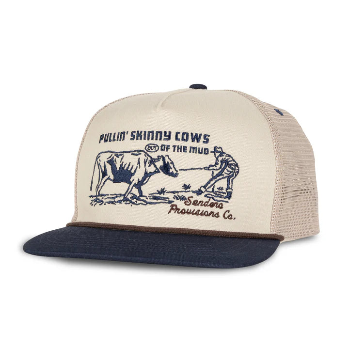 Sendero Skinny Cows Cream/Navy
