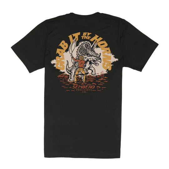 Sendero Triceratops Tee Vintage Black