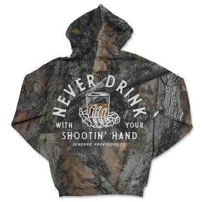 Sendero Shootin' Hand Hoodie Camo