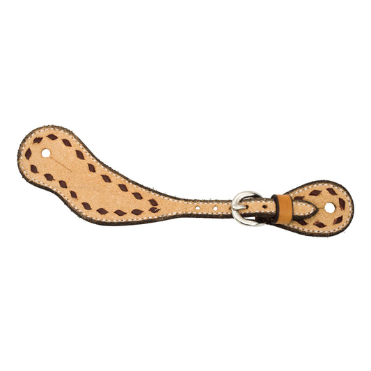 Cowboy Tack Roughout Buckstitch Spur Straps
