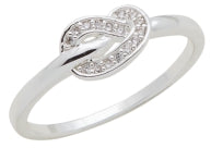 CZ Knot Stack Ring