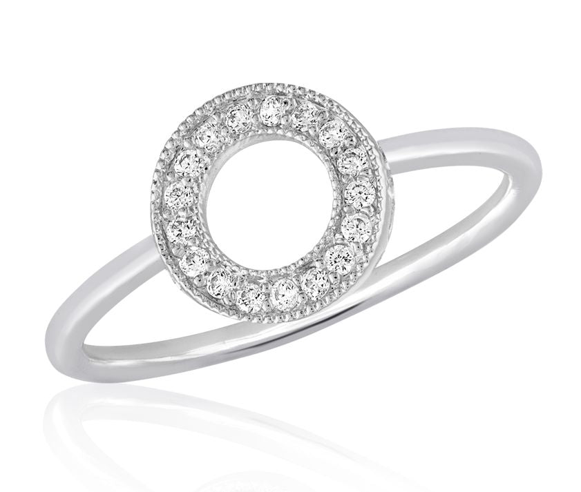 Circle CZ Stack Ring