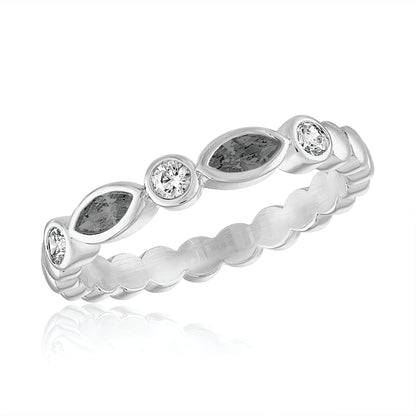 Center Court Silver Stack Ring