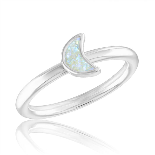 AB Cresent Moon Stack Ring