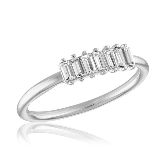Vertical Multi Baugette Stack Ring