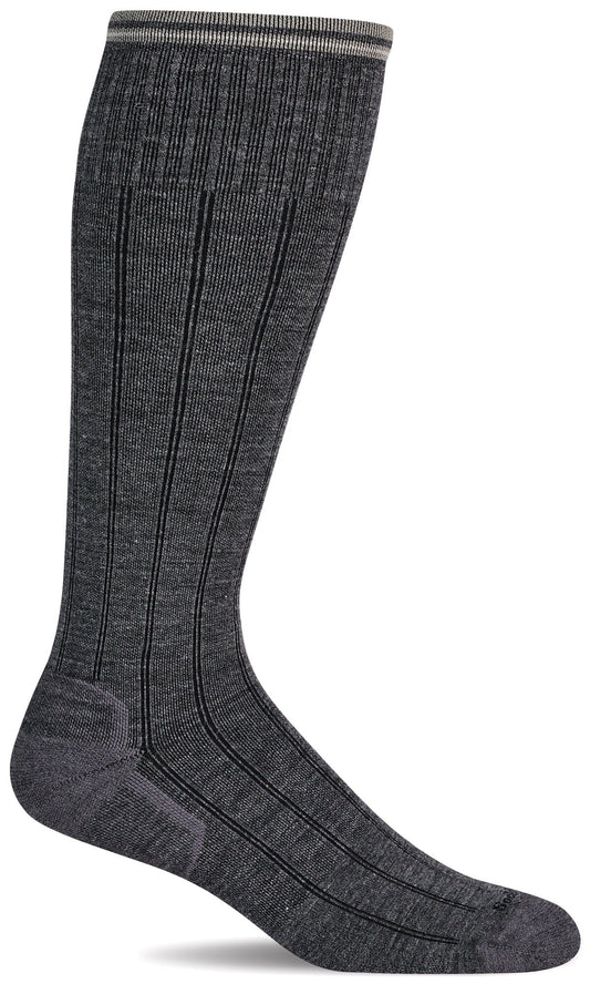 Sockwell Highrise Rib Wide Calf Charcoal