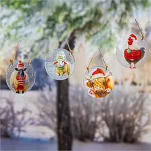 Evergreen Holly Homestead Suncatcher - Christmas