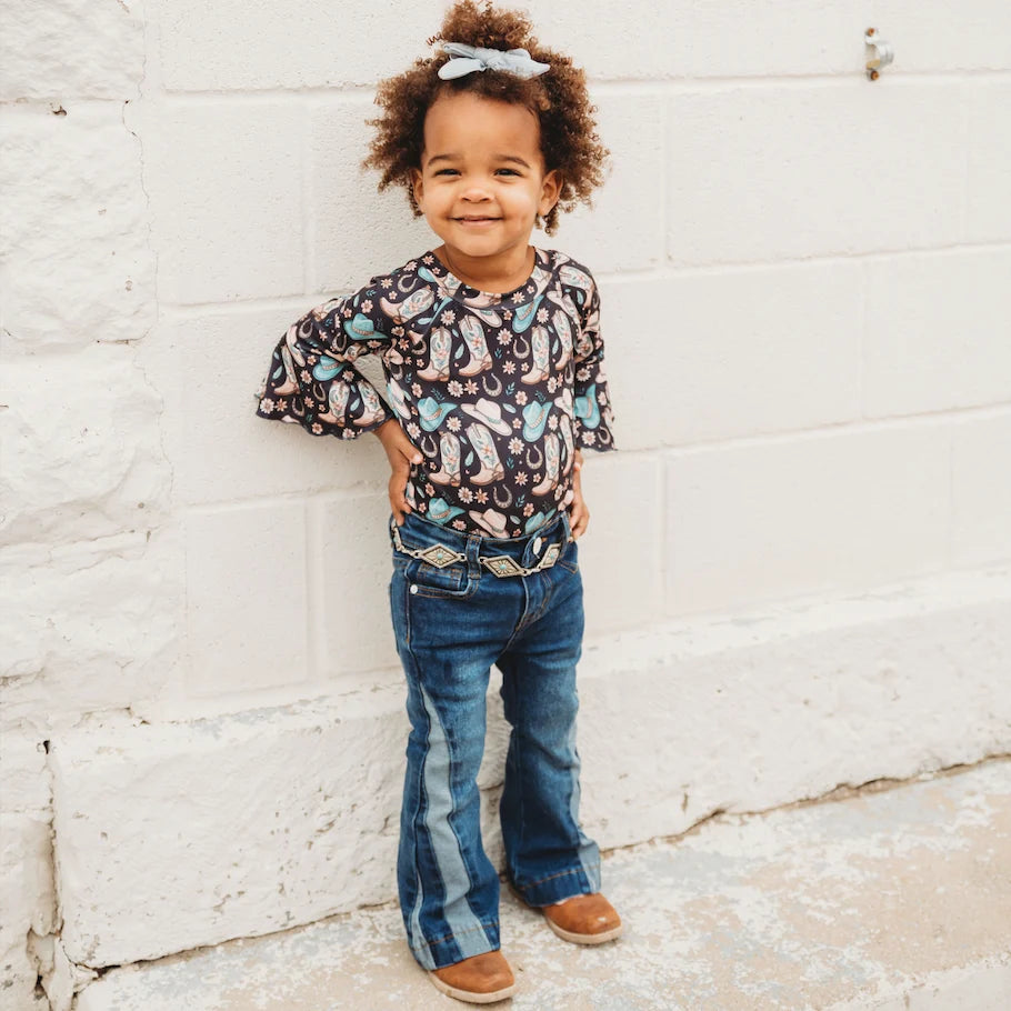 Shea Baby Two Toned Denim Jeans