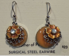 Silver Forest Round with Flower Filigree Silver