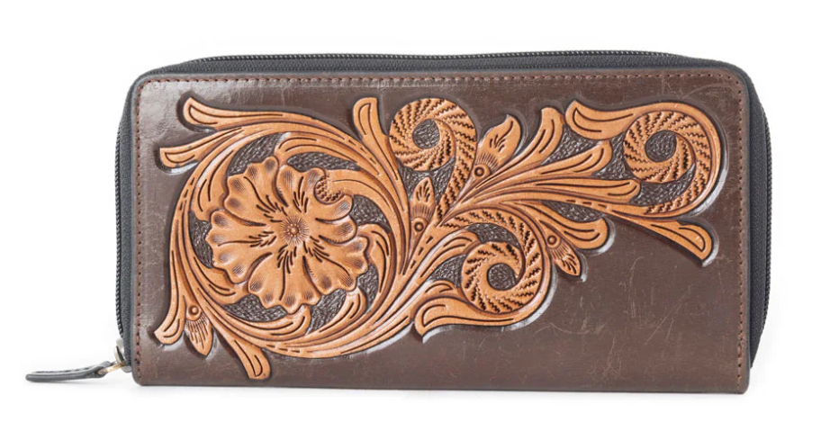 Myra Maroon Royalty Wallet