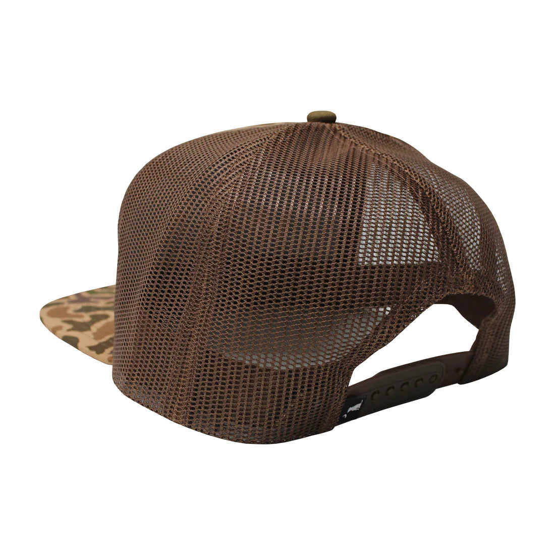 Local Boy Simple Script 7 Panel Hat Old School Camo