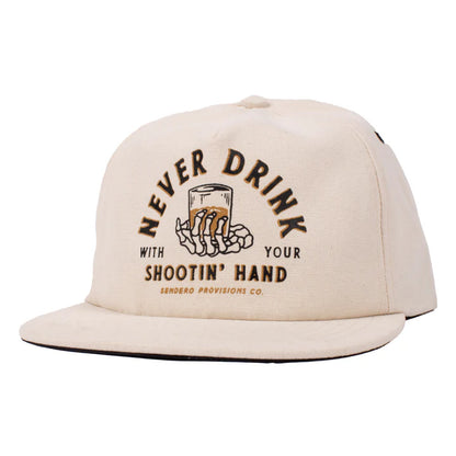 Sendero Shootin' Hand Hat White
