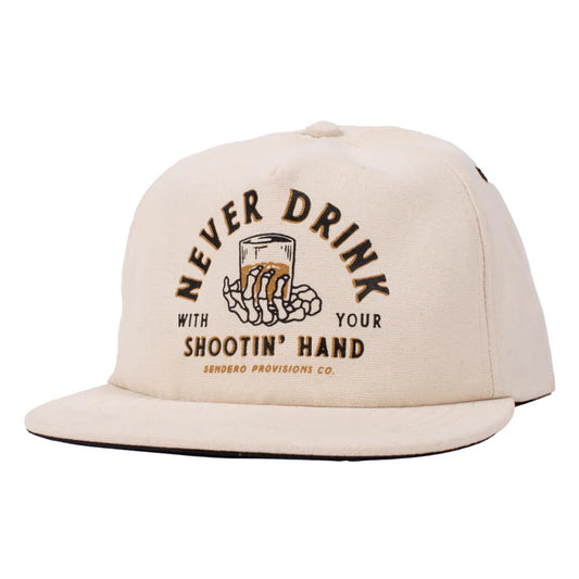 Sendero Shootin' Hand Hat White