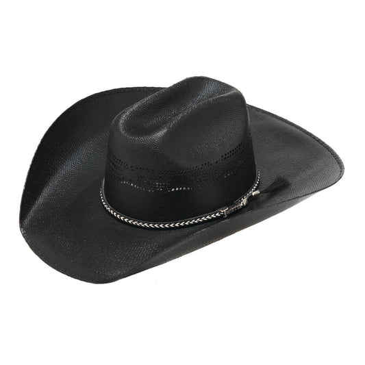 Twister Black Straw Hat