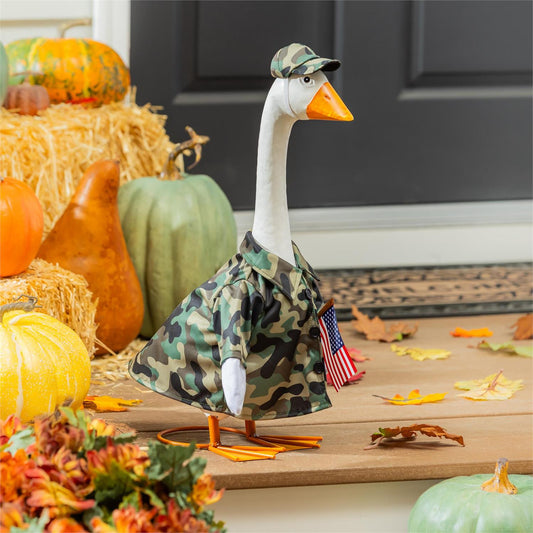 Evergreen Porch Goose Outfit Camo