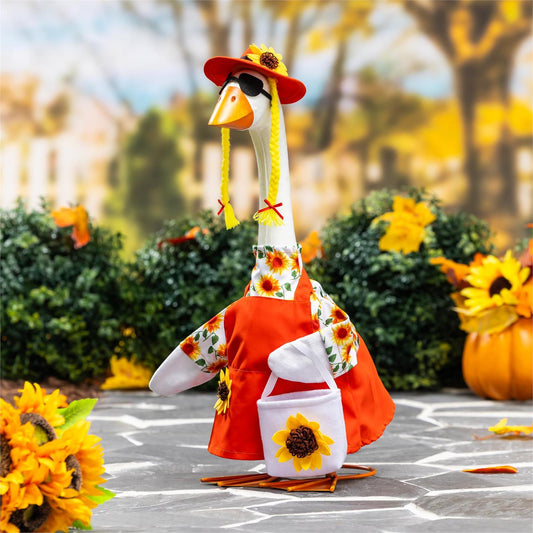 Evergreen Porch Goose Outfit Sunflower Dress