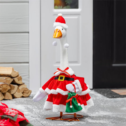 Evergreen Porch Goose Outfit Mrs. Claus