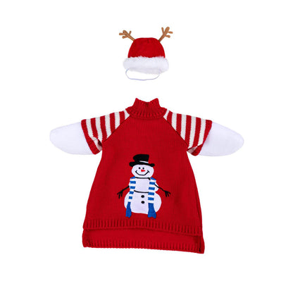 Evergreen Porch Goose Outfit Red Sweater