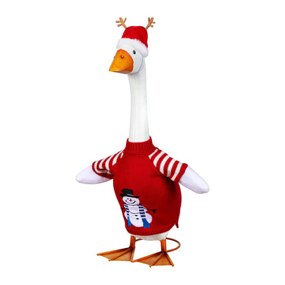 Evergreen Porch Goose Outfit Red Sweater