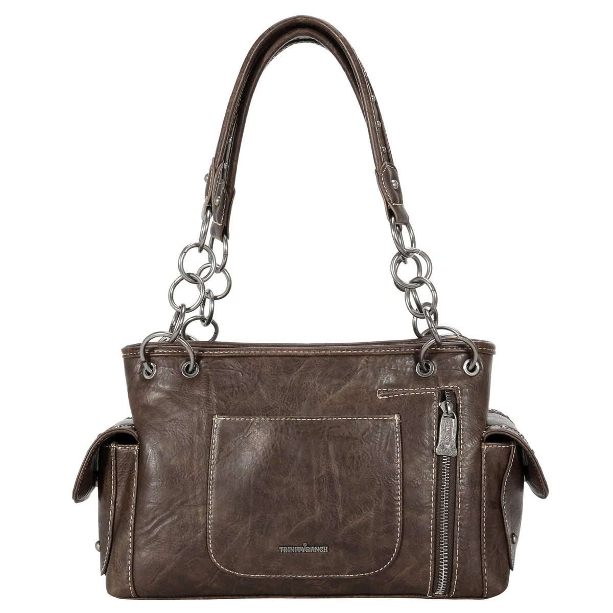 Montana West Trinity Ranch Tooled Satchel CC