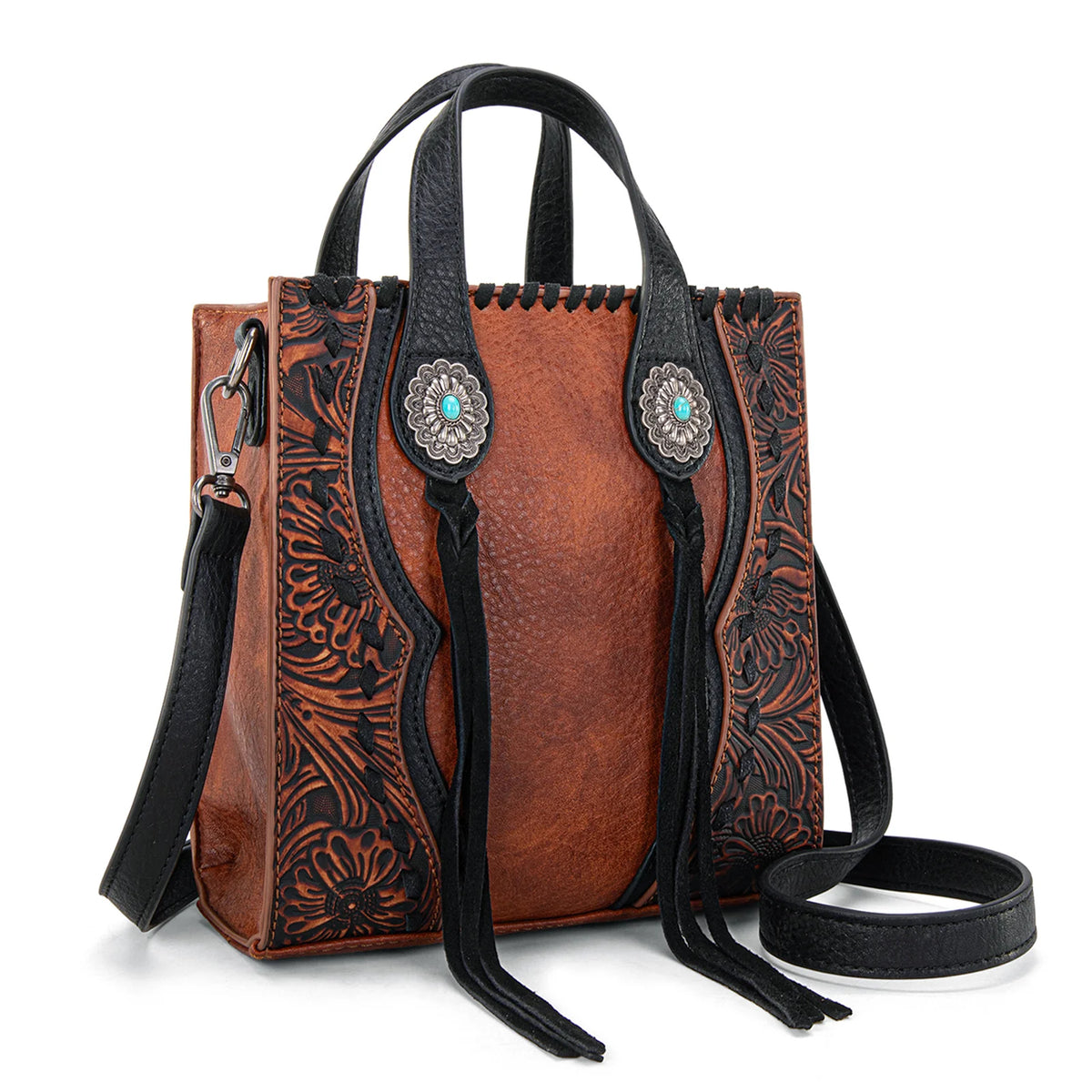 Montana West Trinity Ranch Concho Collection Mini Tote/Crossbody