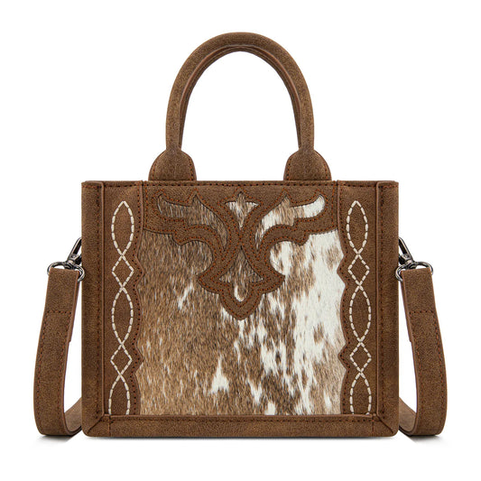 Trinity Ranch Western Hair On Cowhide Mini Tote Crossbody
