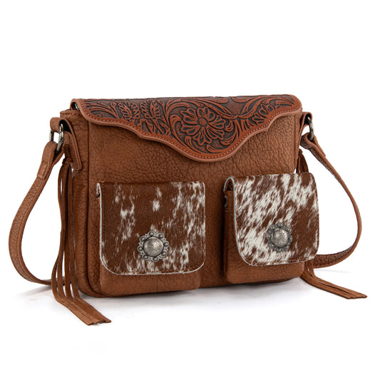 Montana West Trinity Ranch HOH Tooled Collection Crossbody