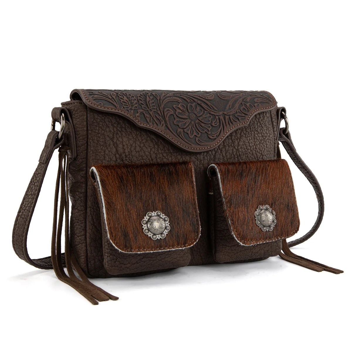 Montana West Trinity Ranch HOH Tooled Collection Crossbody