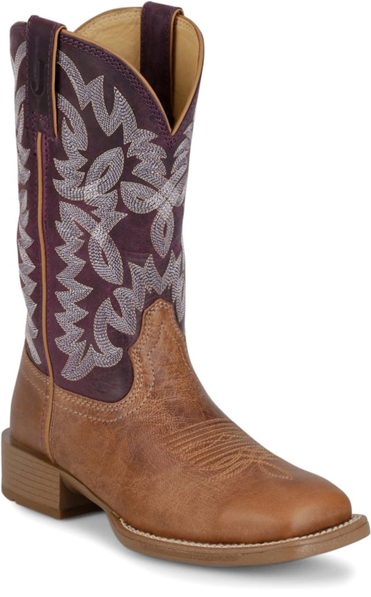 Justin Ashtyn Plum Goat/Brown
