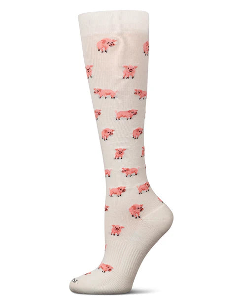 MeMoi Cotton Compression Pigs Ivory
