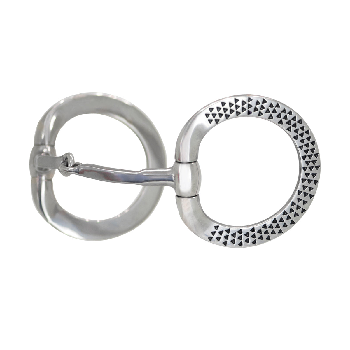 Cowboy Tack Black Rasp Eggbutt Snaffle Bit