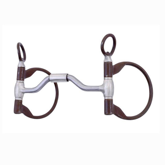 Cowboy Tack Clinician Ported Hinged D-Ring Snaffle Bit