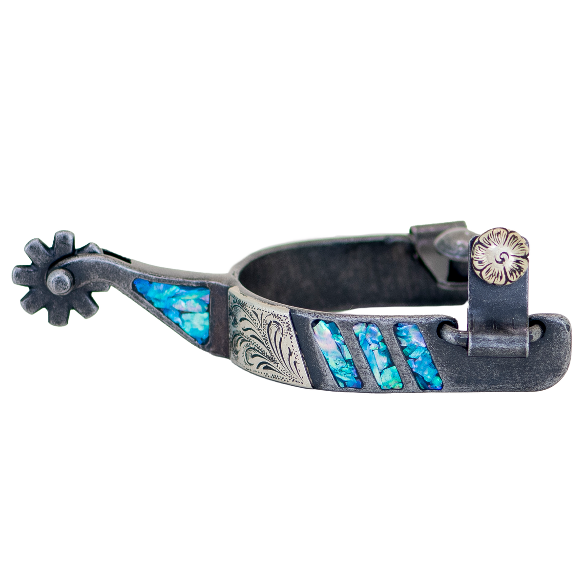 Cowboy Tack Turquoise Medium Cup Rowel Spur